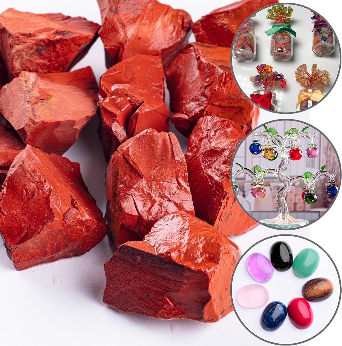 1 lb Bulk Rose Quartz Rough Stones: Large 1"