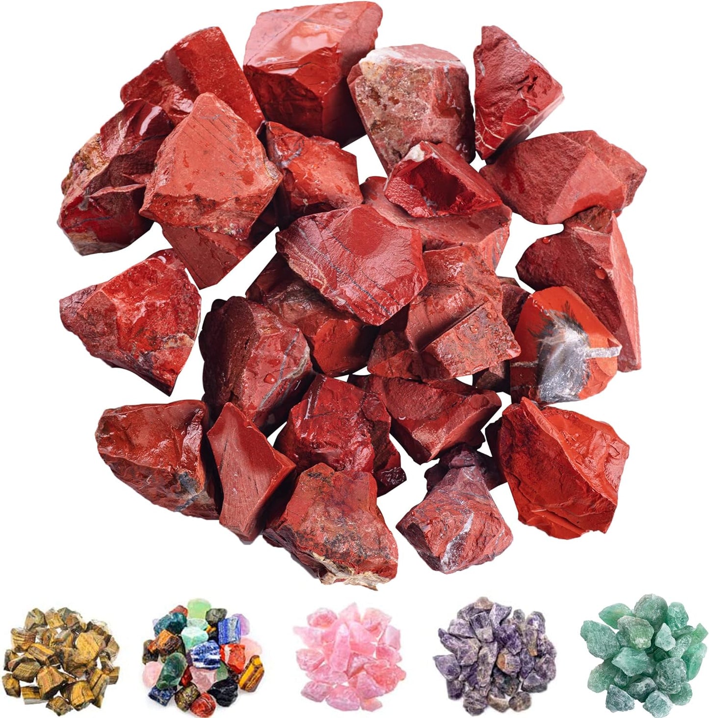 1 lb Bulk Rose Quartz Rough Stones: Large 1"