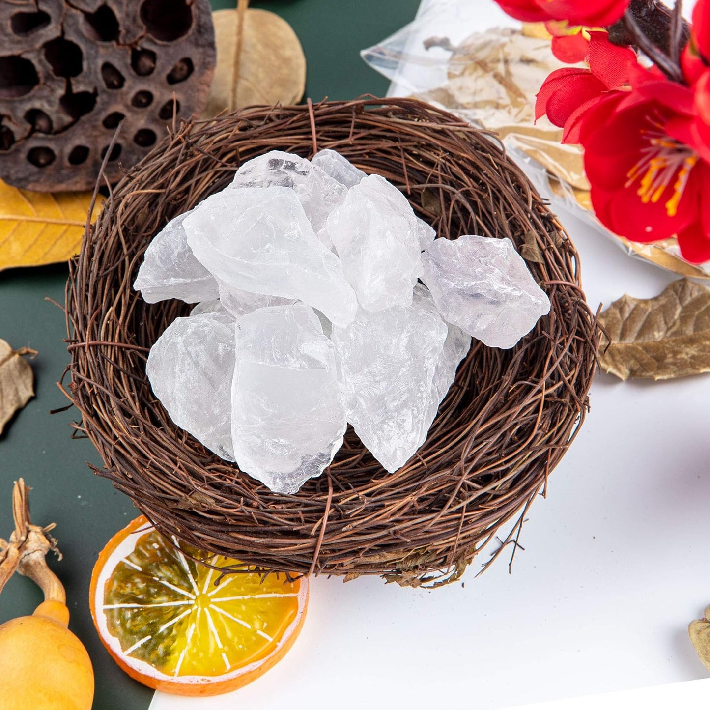 1 lb Bulk Rose Quartz Rough Stones: Large 1"