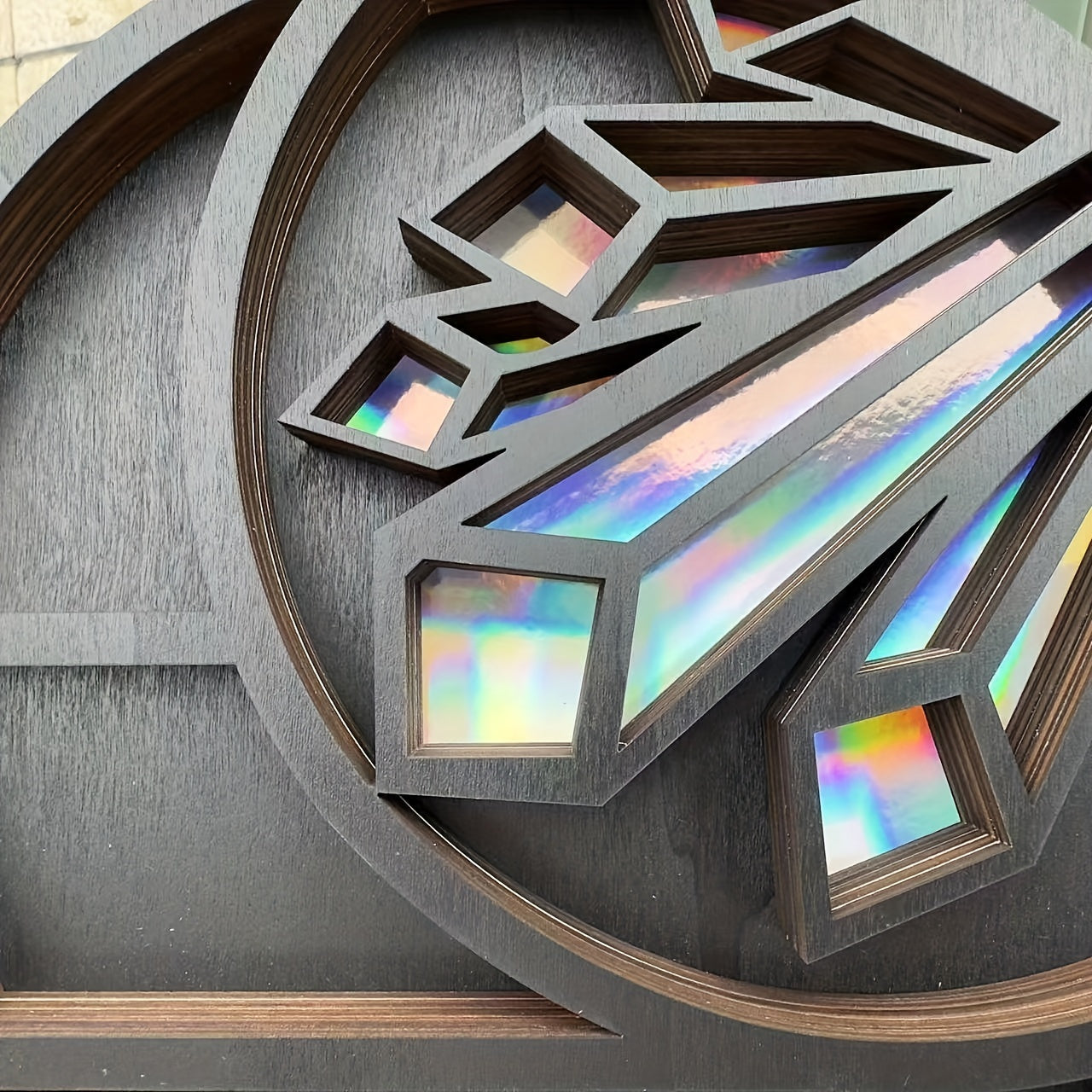 Wooden Crystal Display Rack - Aesthetic Room Décor