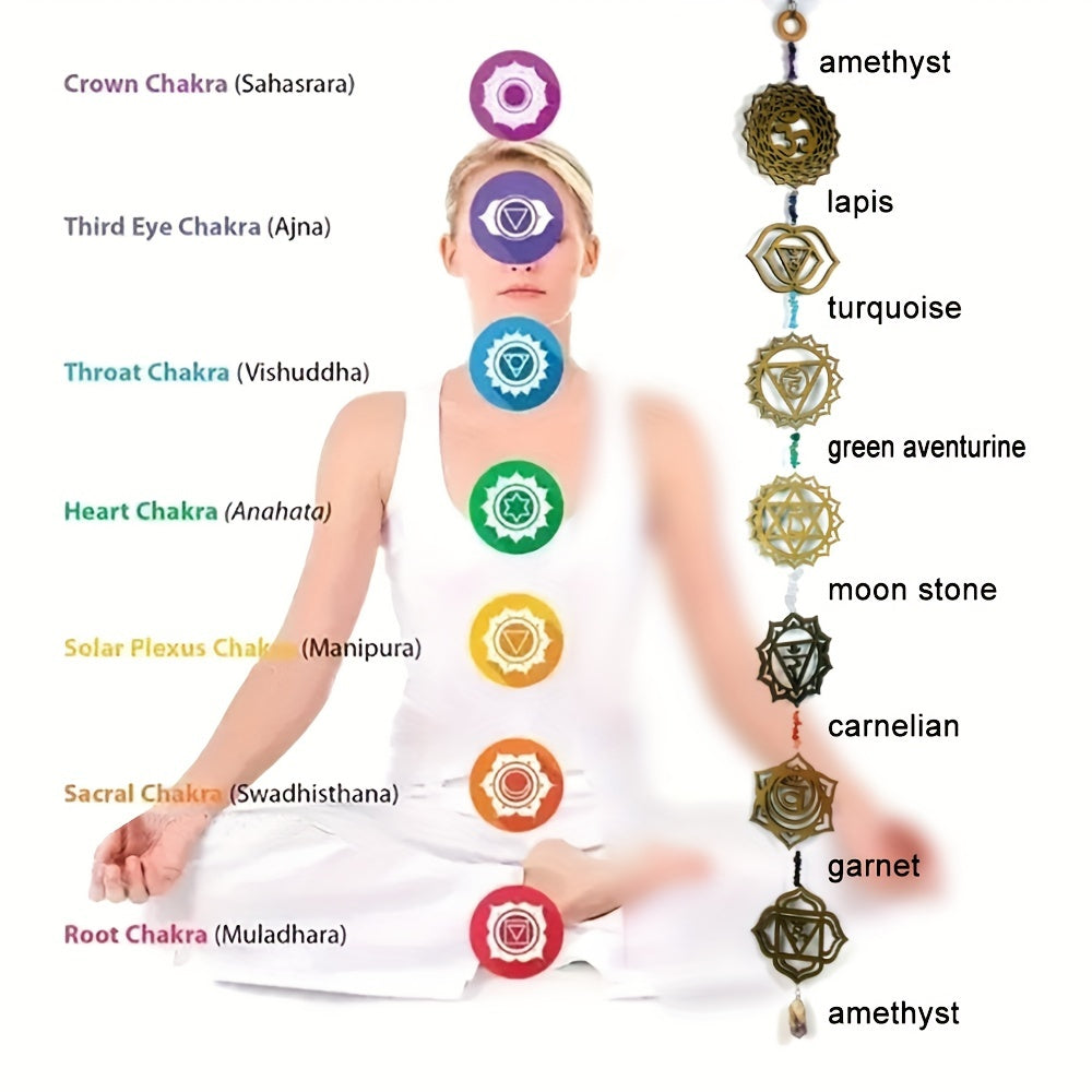 Chakra Wooden Wall Art - Yoga Room Décor