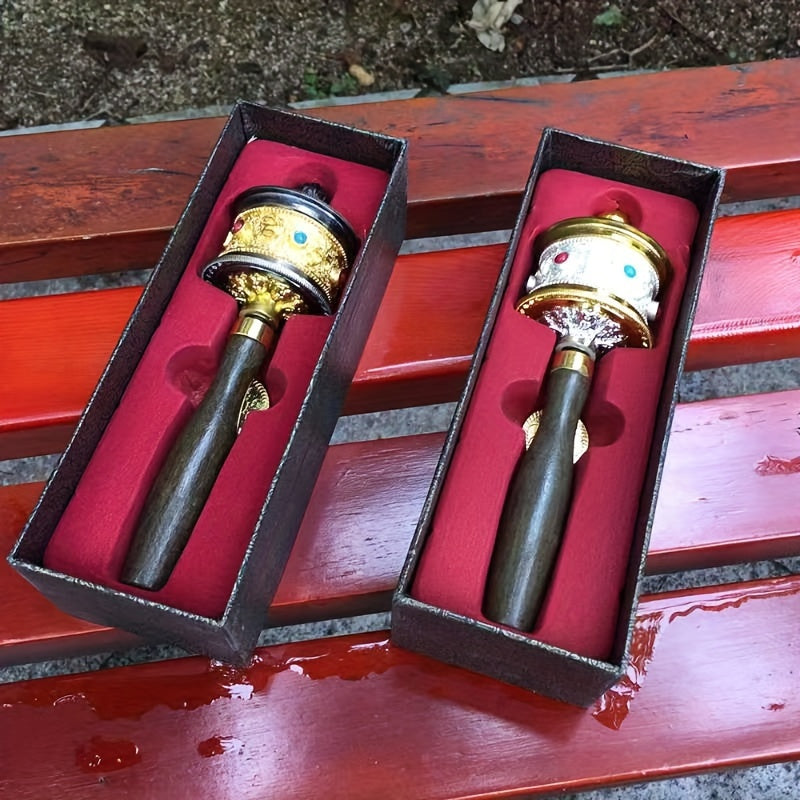 Portable Alloy Prayer Wheel