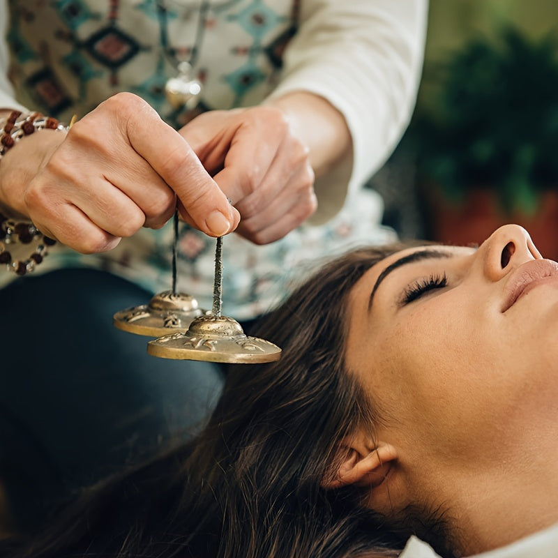 Copper Bell Meditation Dragon Patterned Brass Chime