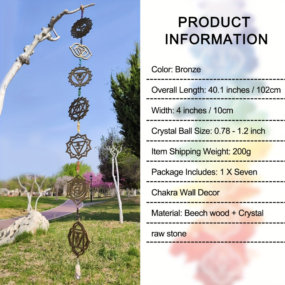 Chakra Wooden Wall Art - Yoga Room Décor