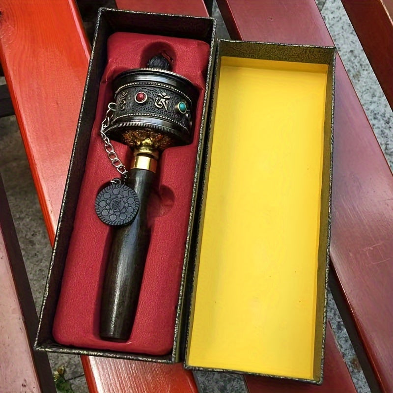 Portable Alloy Prayer Wheel