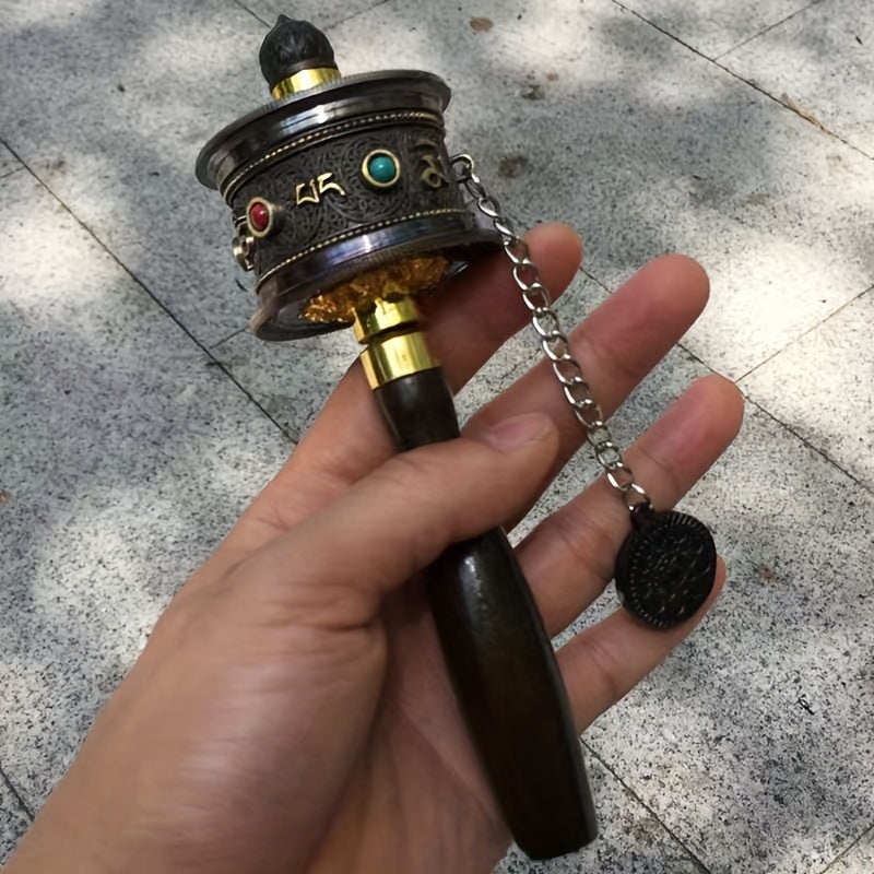 Portable Alloy Prayer Wheel