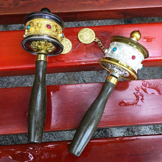 Portable Alloy Prayer Wheel
