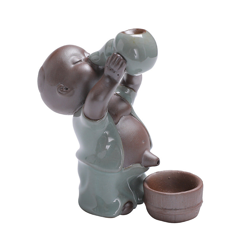 Child Handmade Ceramic Backflow Incense Burner