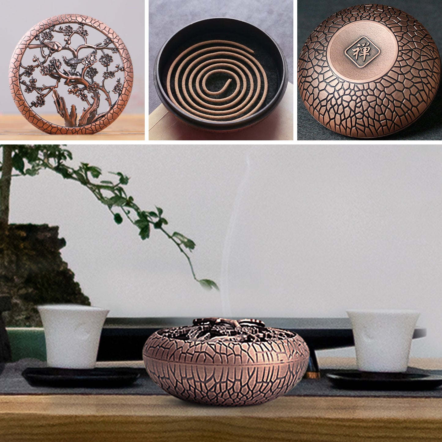 A Incense Seal Set alloy Incense Burner