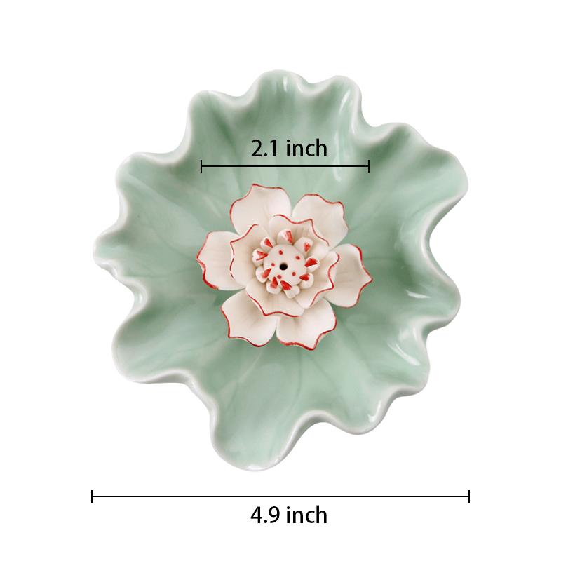 Incense Burner Lotus Leafs