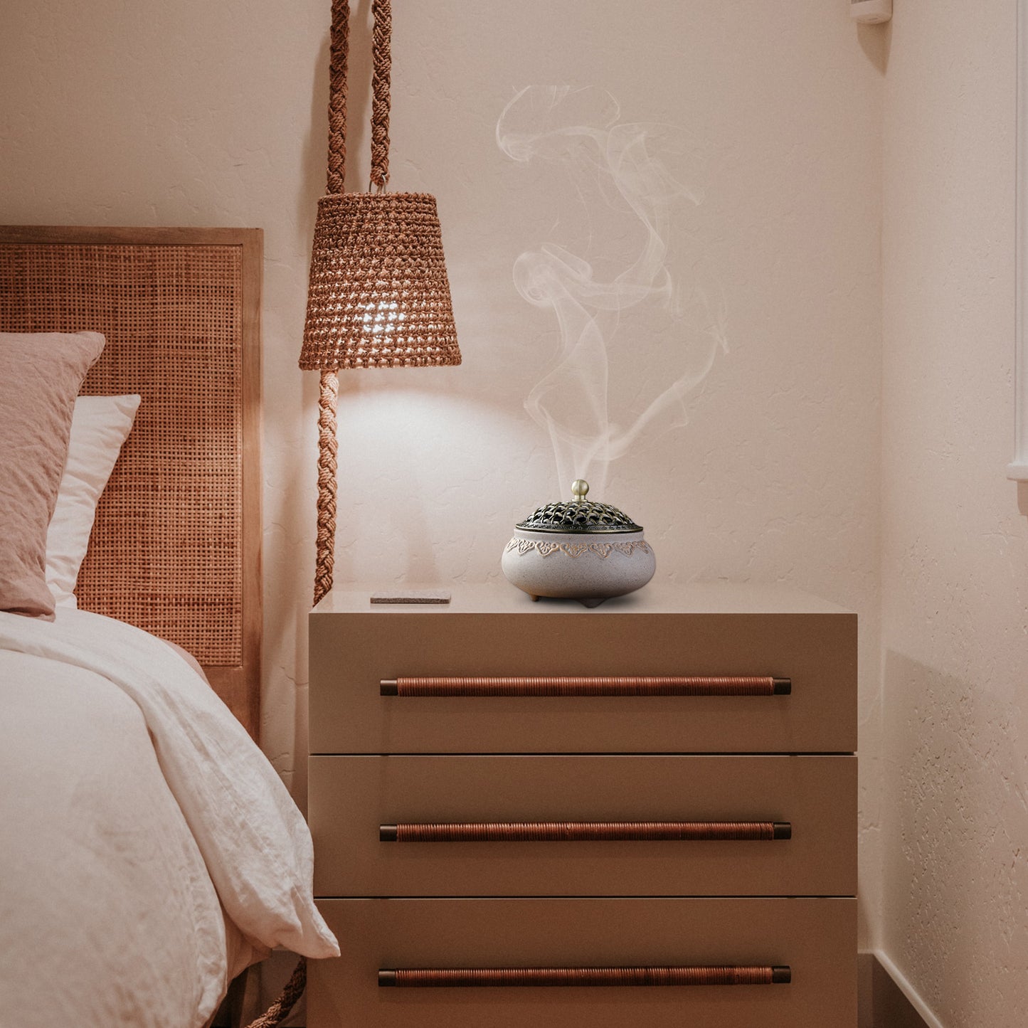 Porcelain Incense Burner (Stick/Cone/Roll Incense) Ceramic