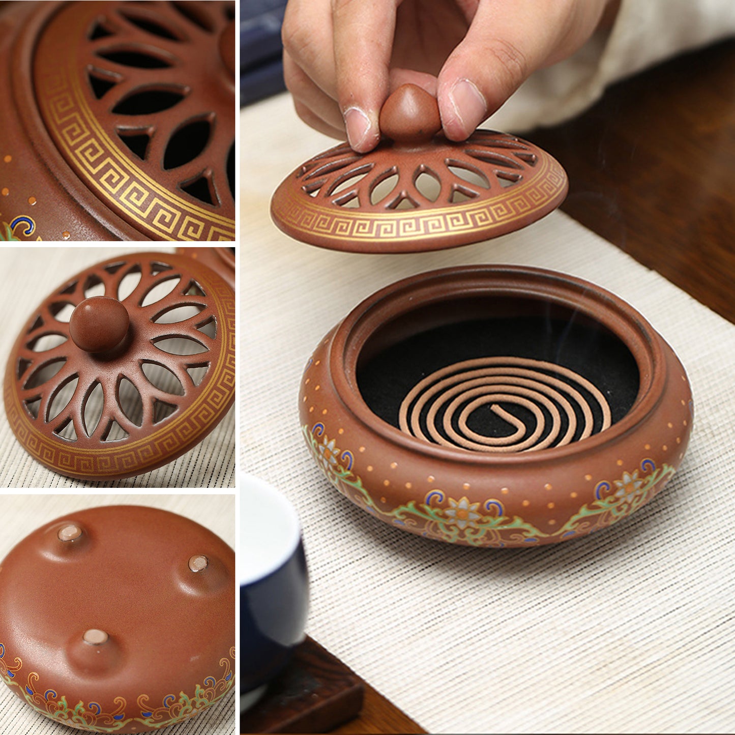 Ceramic Incense Burner Ornaments