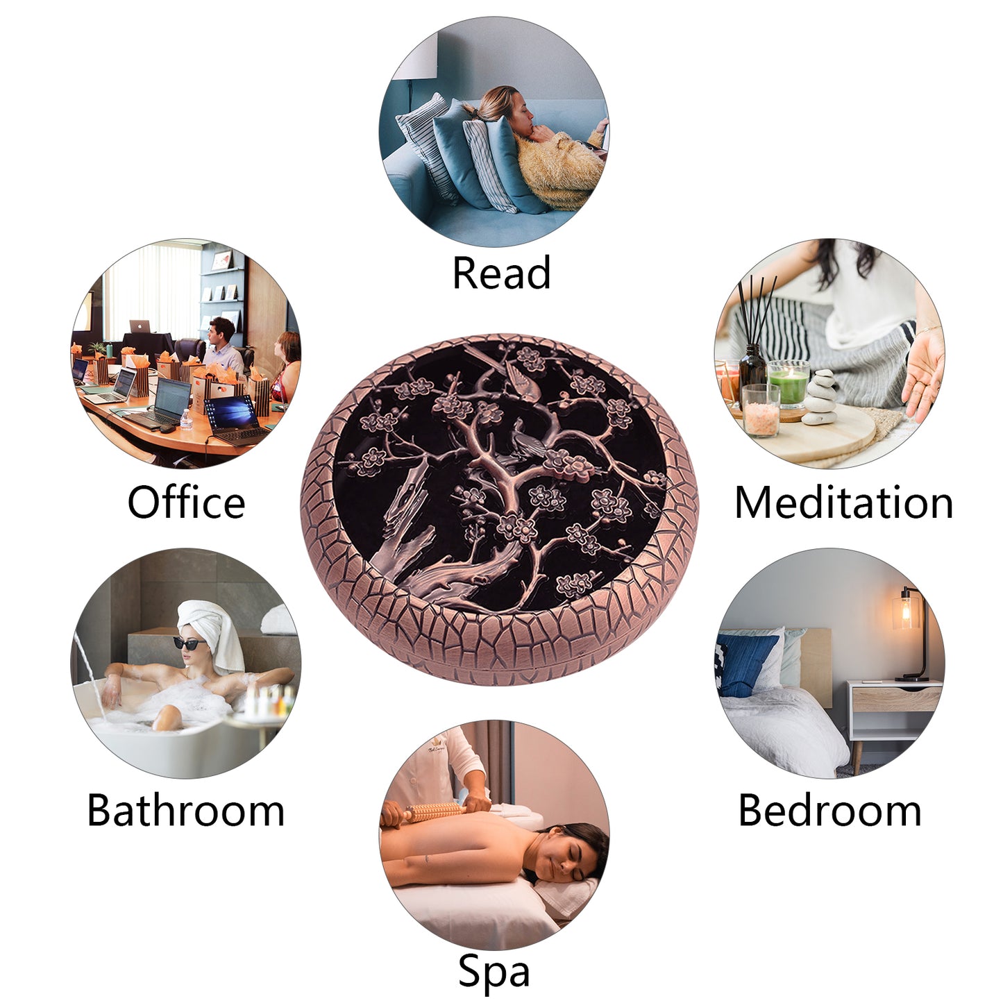 A Incense Seal Set alloy Incense Burner