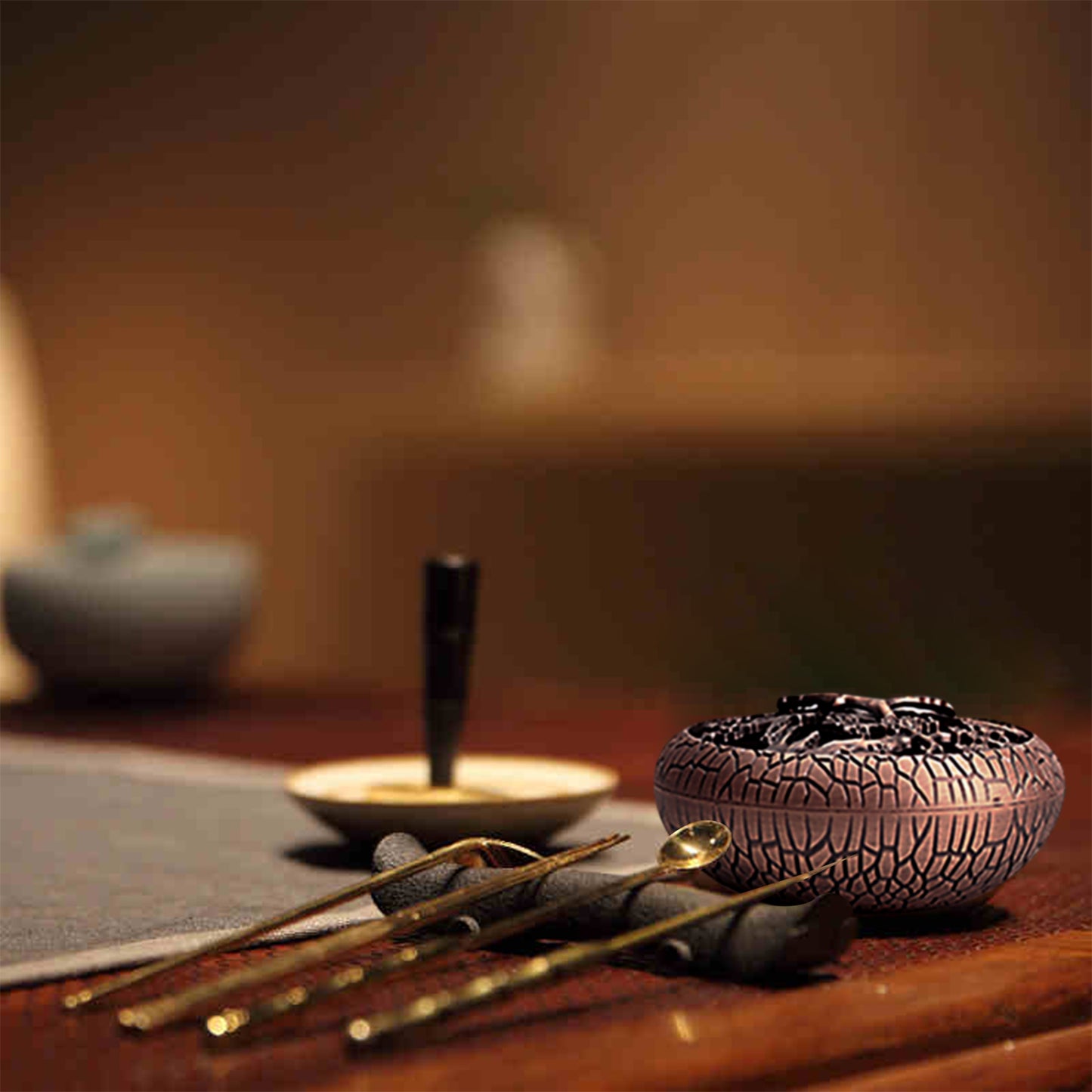 A Incense Seal Set alloy Incense Burner