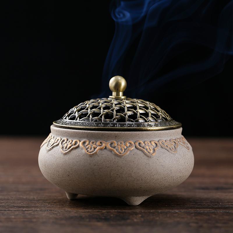 Porcelain Incense Burner (Stick/Cone/Roll Incense) Ceramic