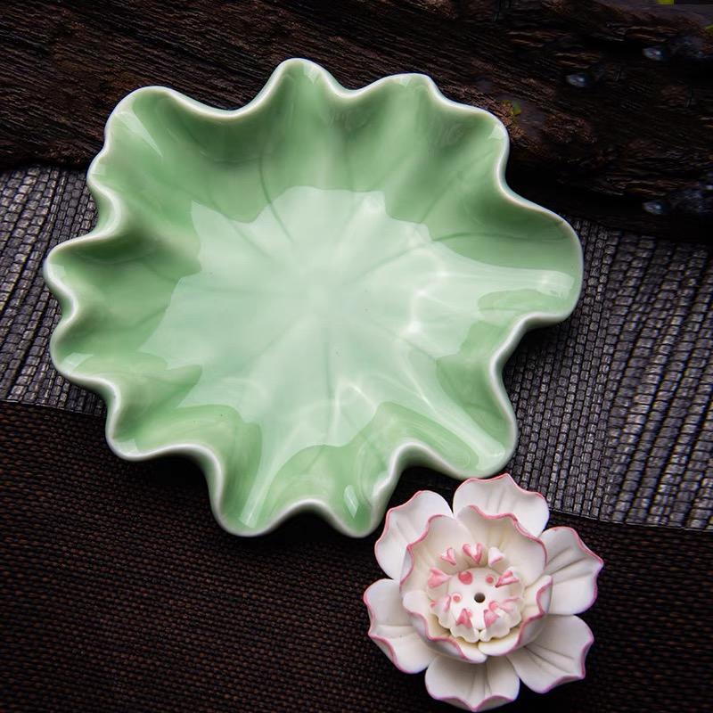 Incense Burner Lotus Leafs