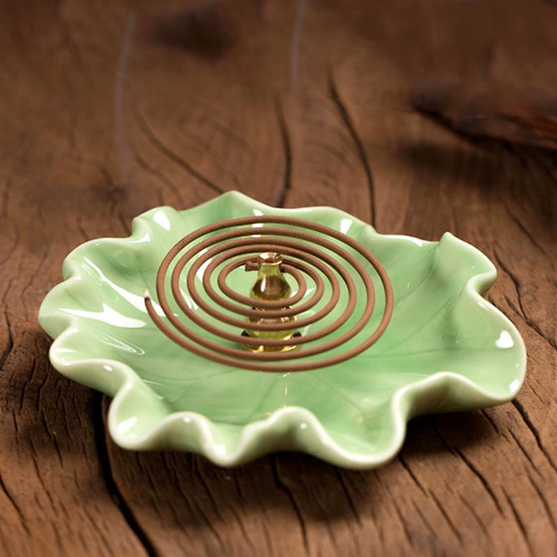 Incense Burner Lotus Leafs