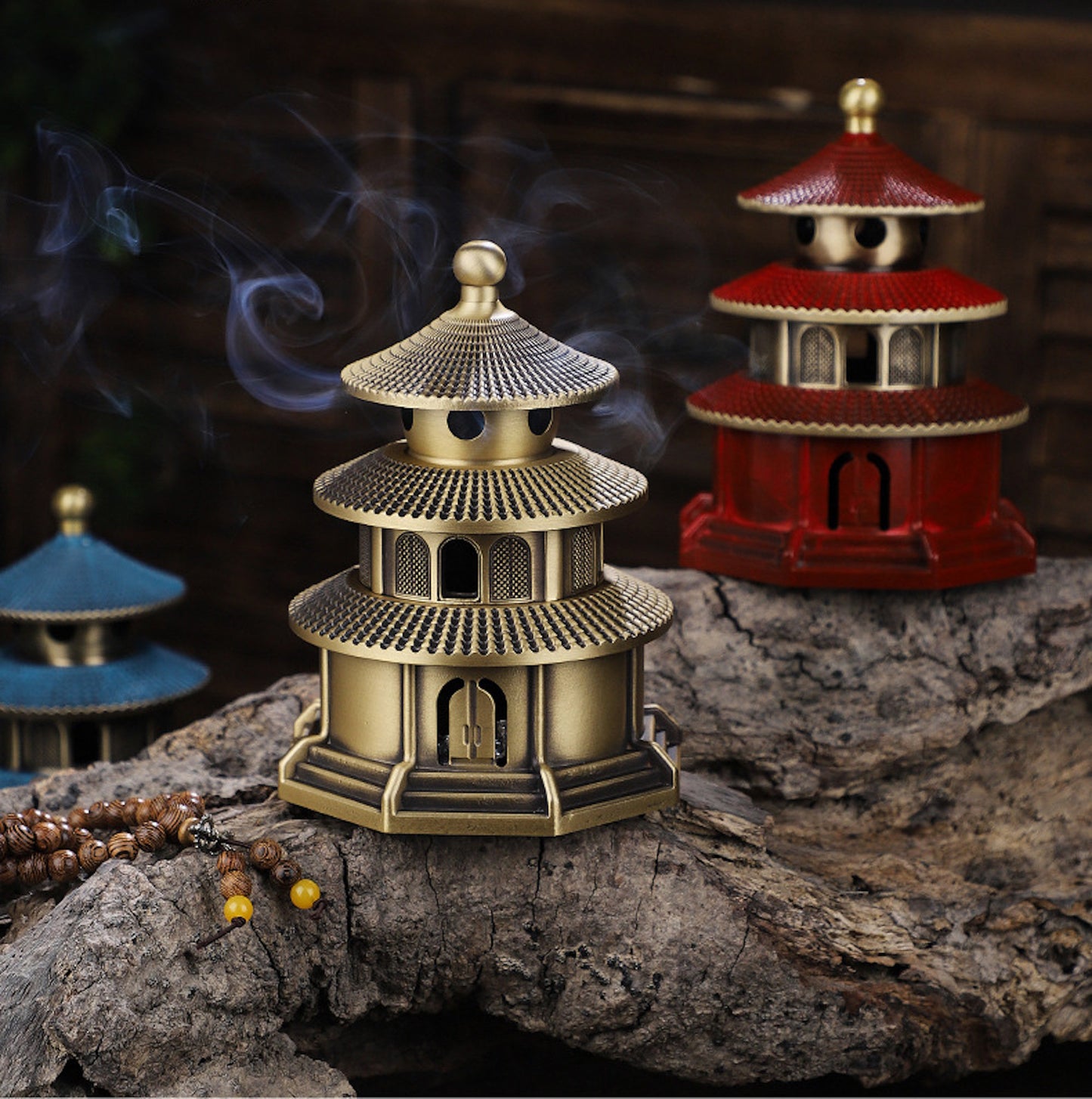 Pagoda Incense Holder, Backflow Incense Burner