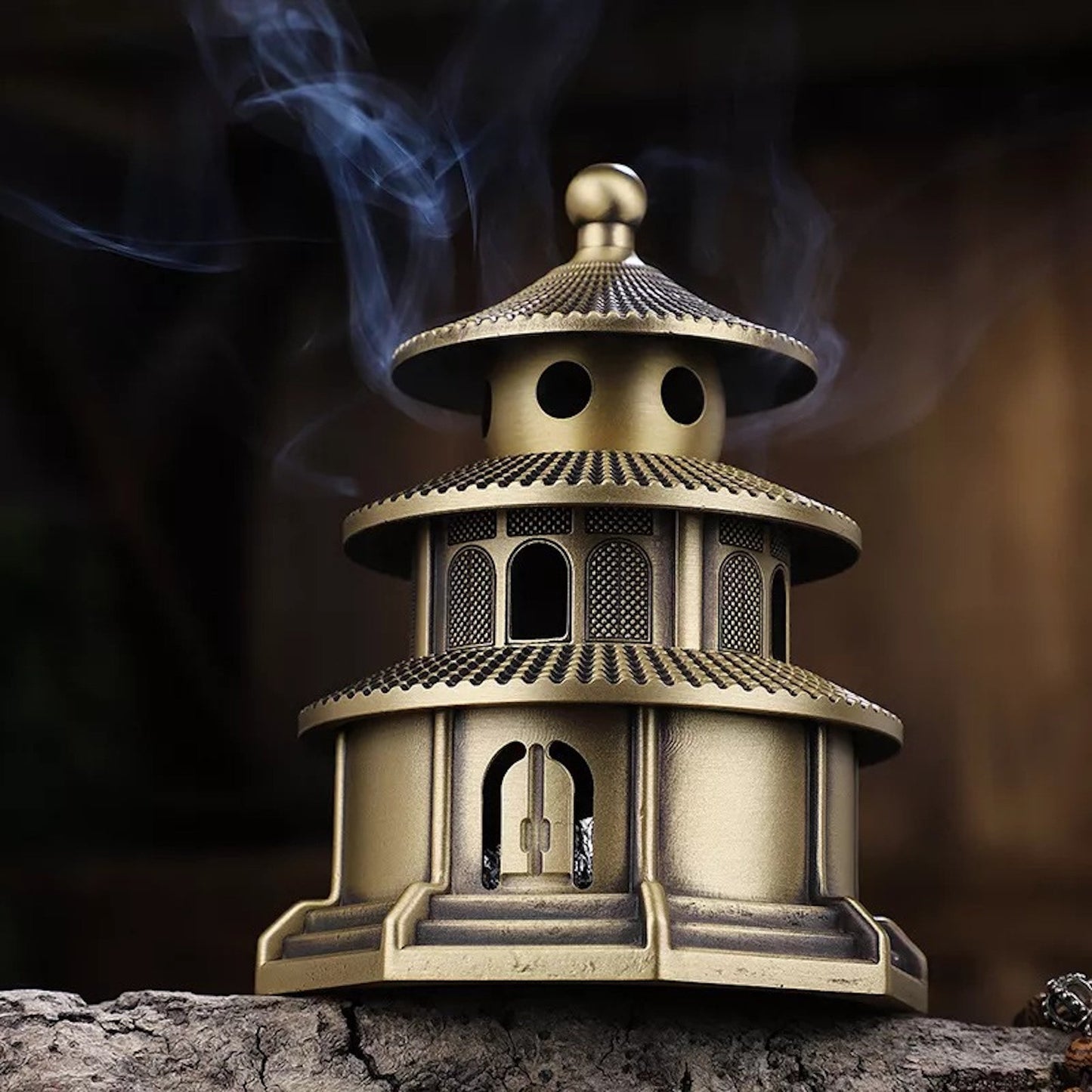 Pagoda Incense Holder, Backflow Incense Burner