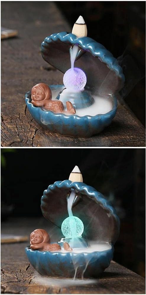 Backflow Incense Burner (Mermaid)