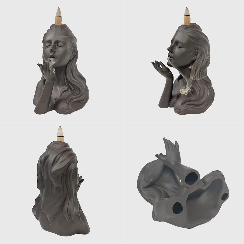 Backflow Incense Burner Waterfall Sexy Women