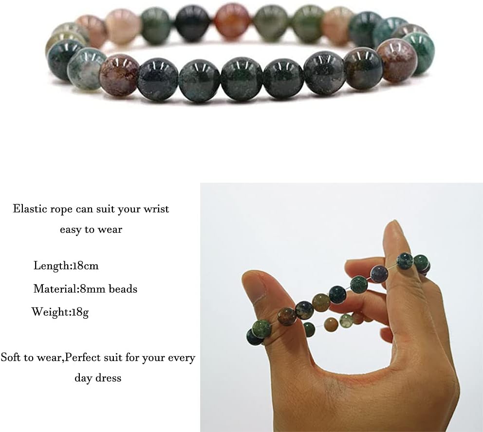 12PCS 8mm  Crystal Reiki Healing Bracelet