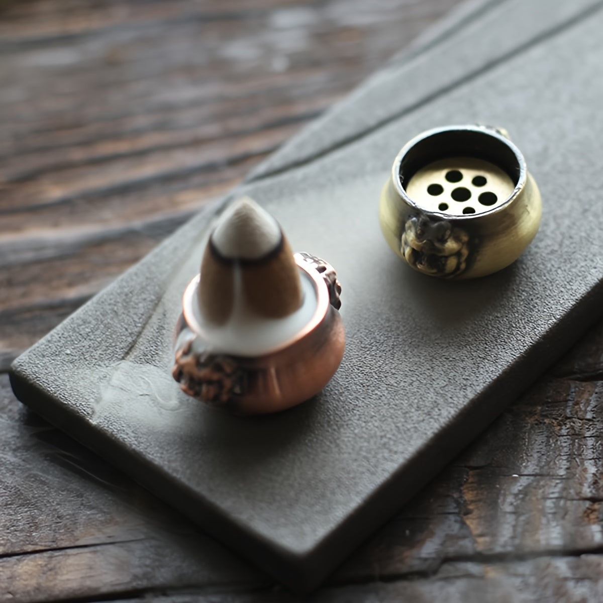 Mini Alloy Incense Holder