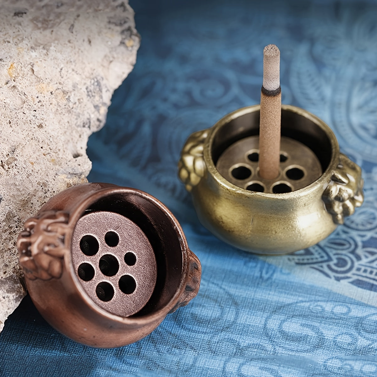 Mini Alloy Incense Holder