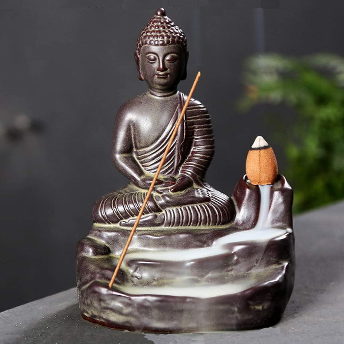 Handmade Ceramic Incense Holder (Buddha)