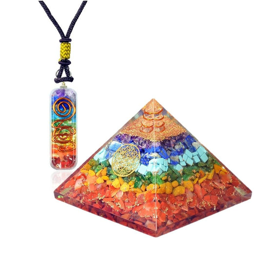 Crystal 7 Chakra Pendant Set