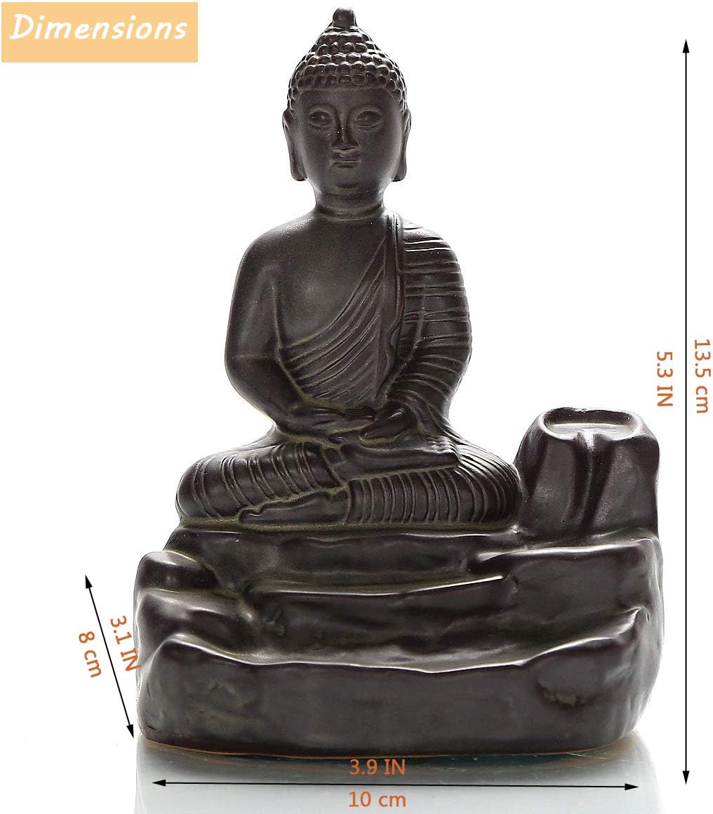 Handmade Ceramic Incense Holder (Buddha)