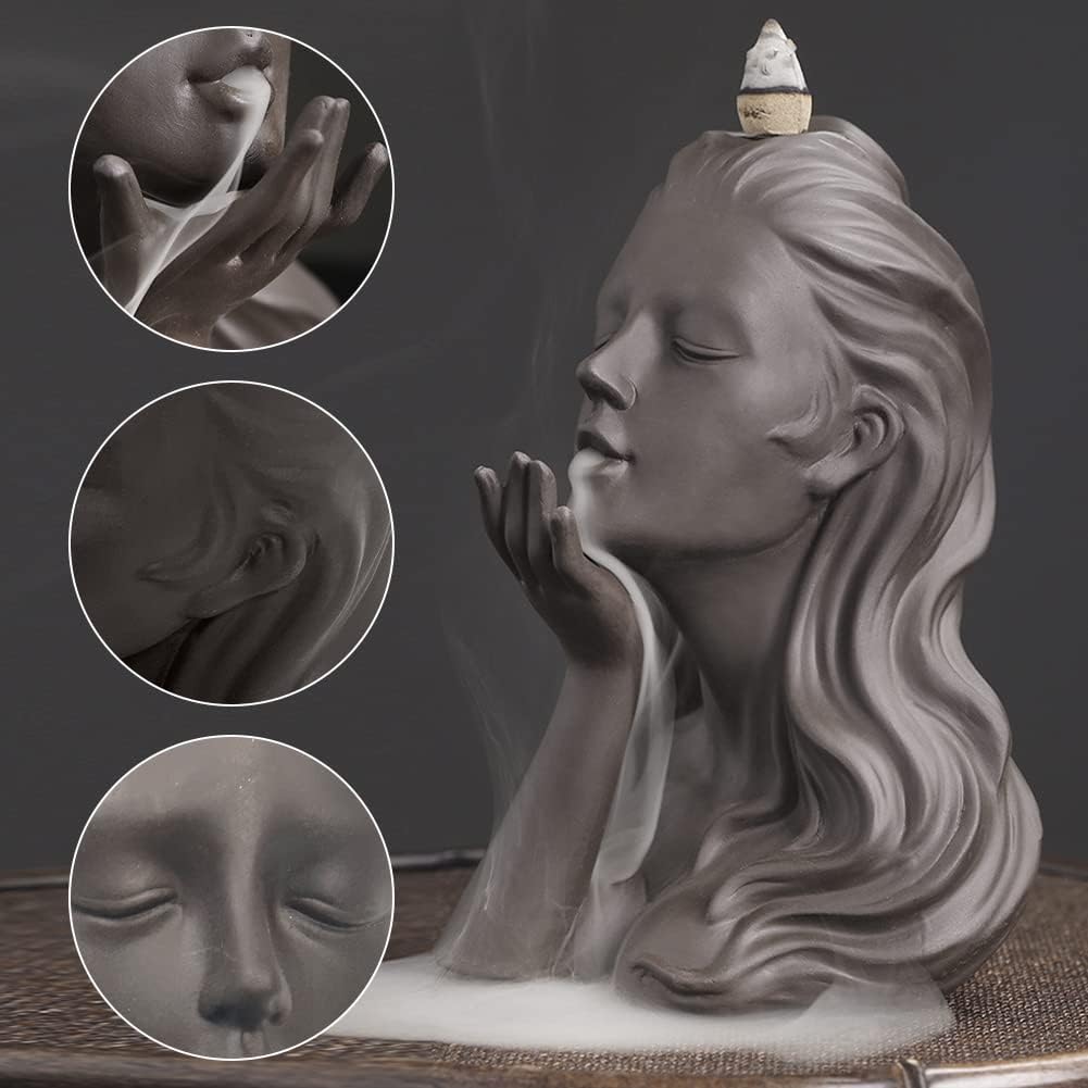 Backflow Incense Burner Waterfall Sexy Women