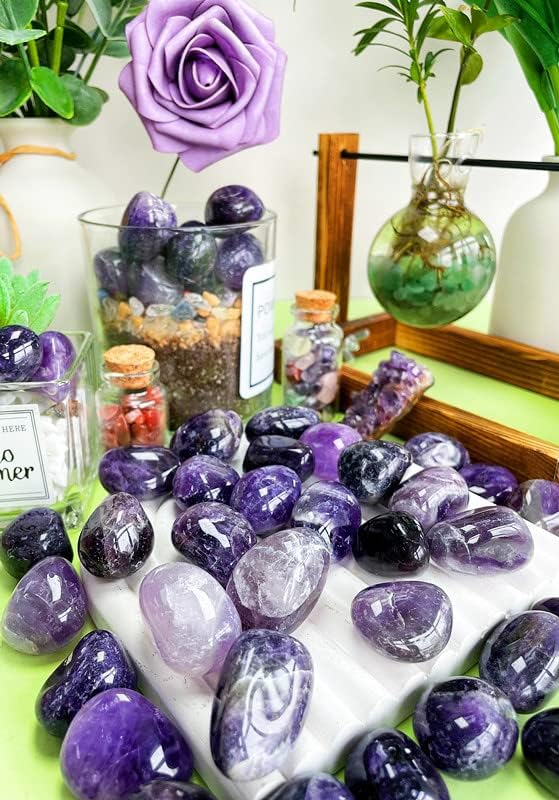 Amethyst Healing Crystals Stones Set Natural