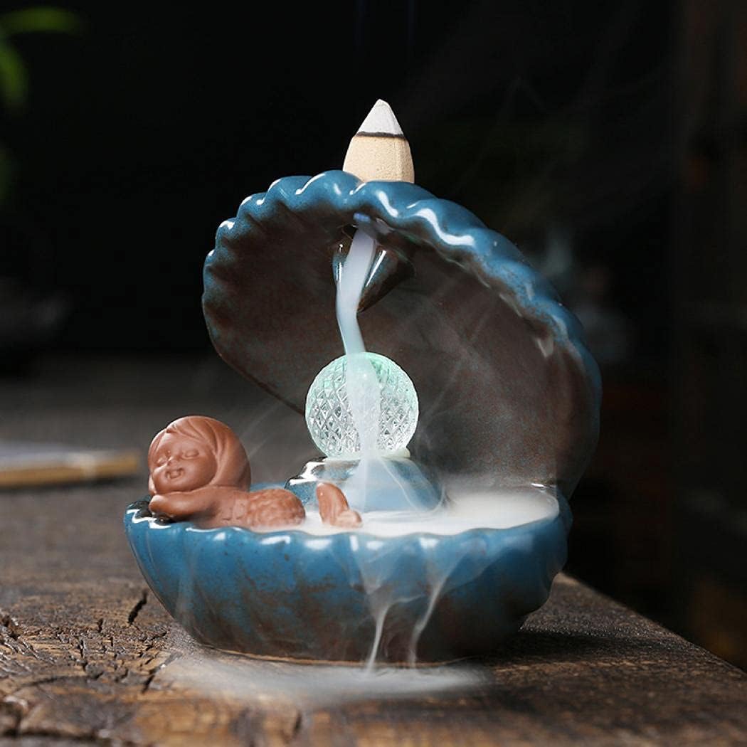 Backflow Incense Burner (Mermaid)