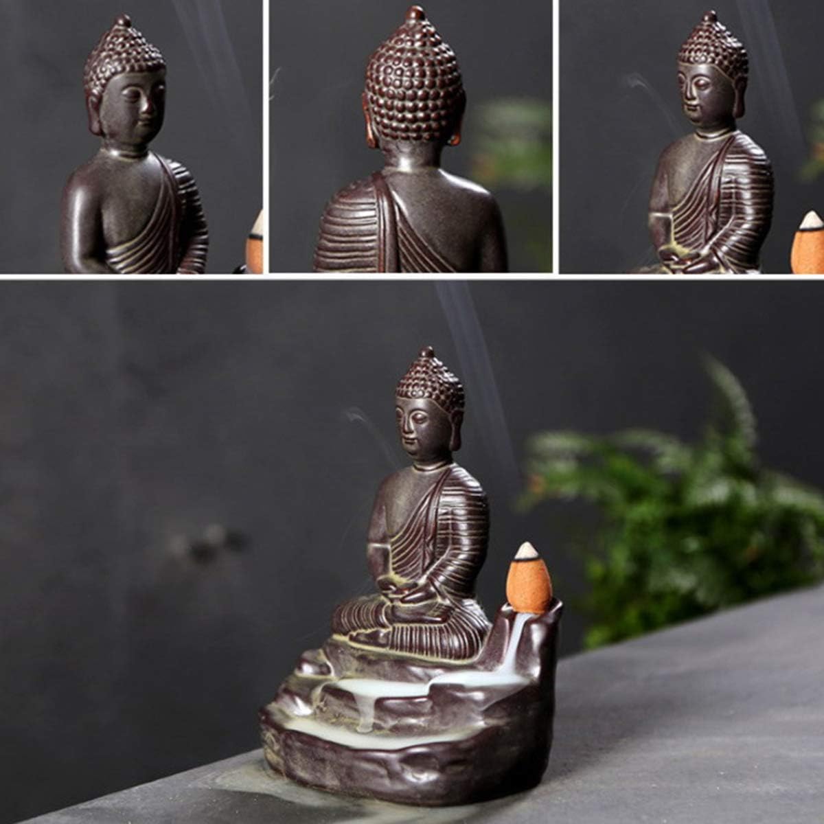 Handmade Ceramic Incense Holder (Buddha)