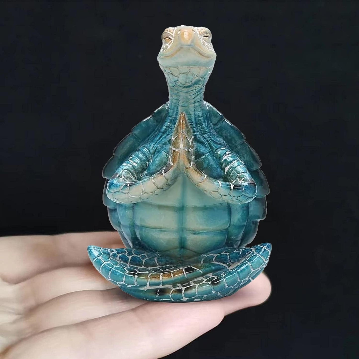 Sea Turtle Statue Meditation Yoga Decor