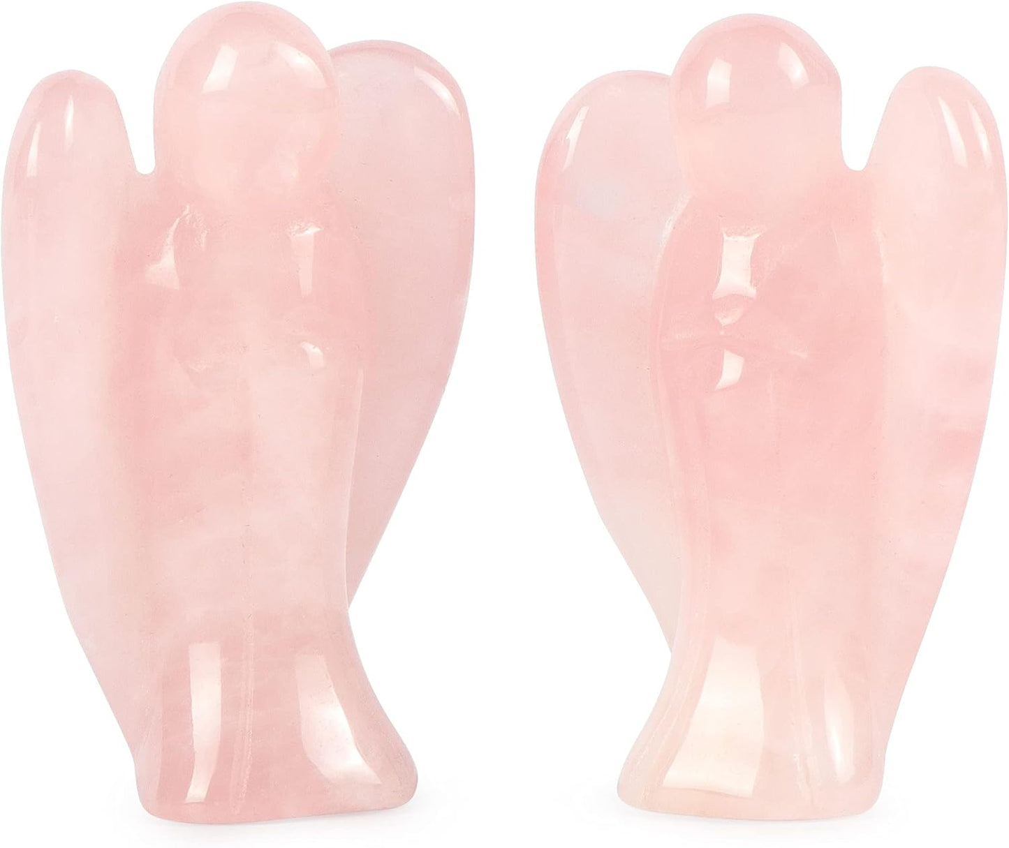 2.0" Rose Quartz Crystals Guardian Angel