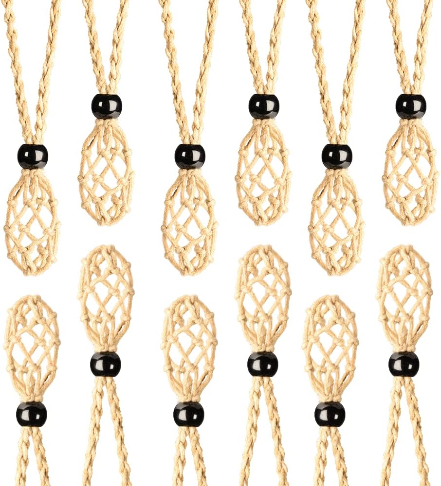 12 PCS Crystal Cage Necklace Holder Necklace