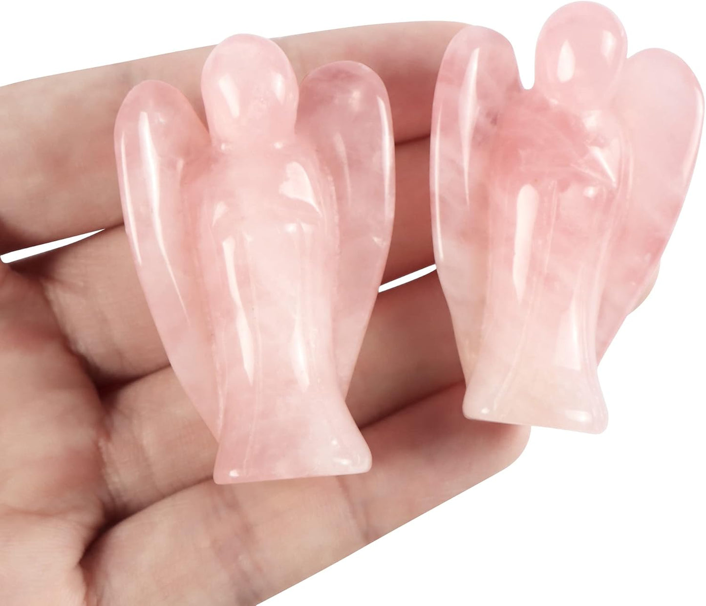 2.0" Rose Quartz Crystals Guardian Angel