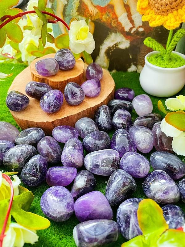 Amethyst Healing Crystals Stones Set Natural