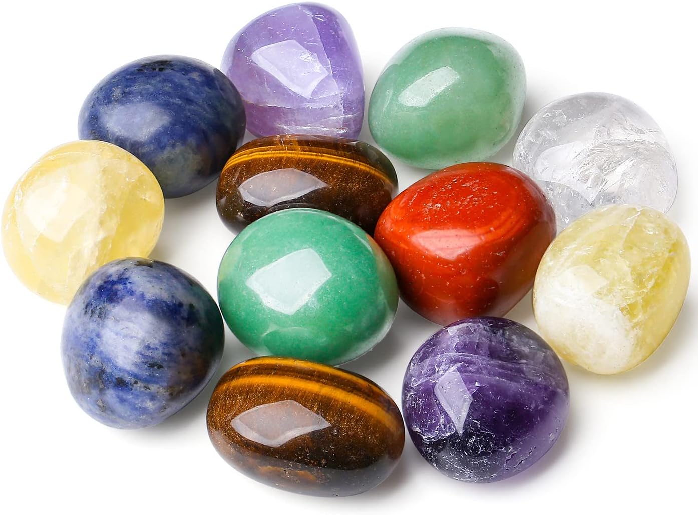 Amethyst Healing Crystals Stones Set Natural