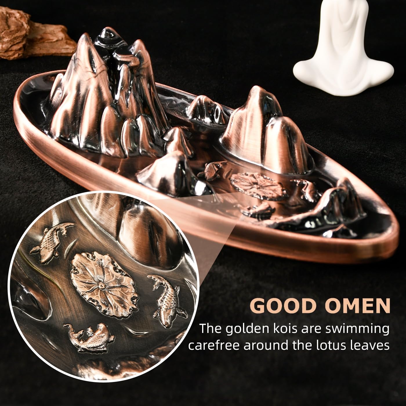 wellsee Incense Holder Incense Waterfall Incense Burner