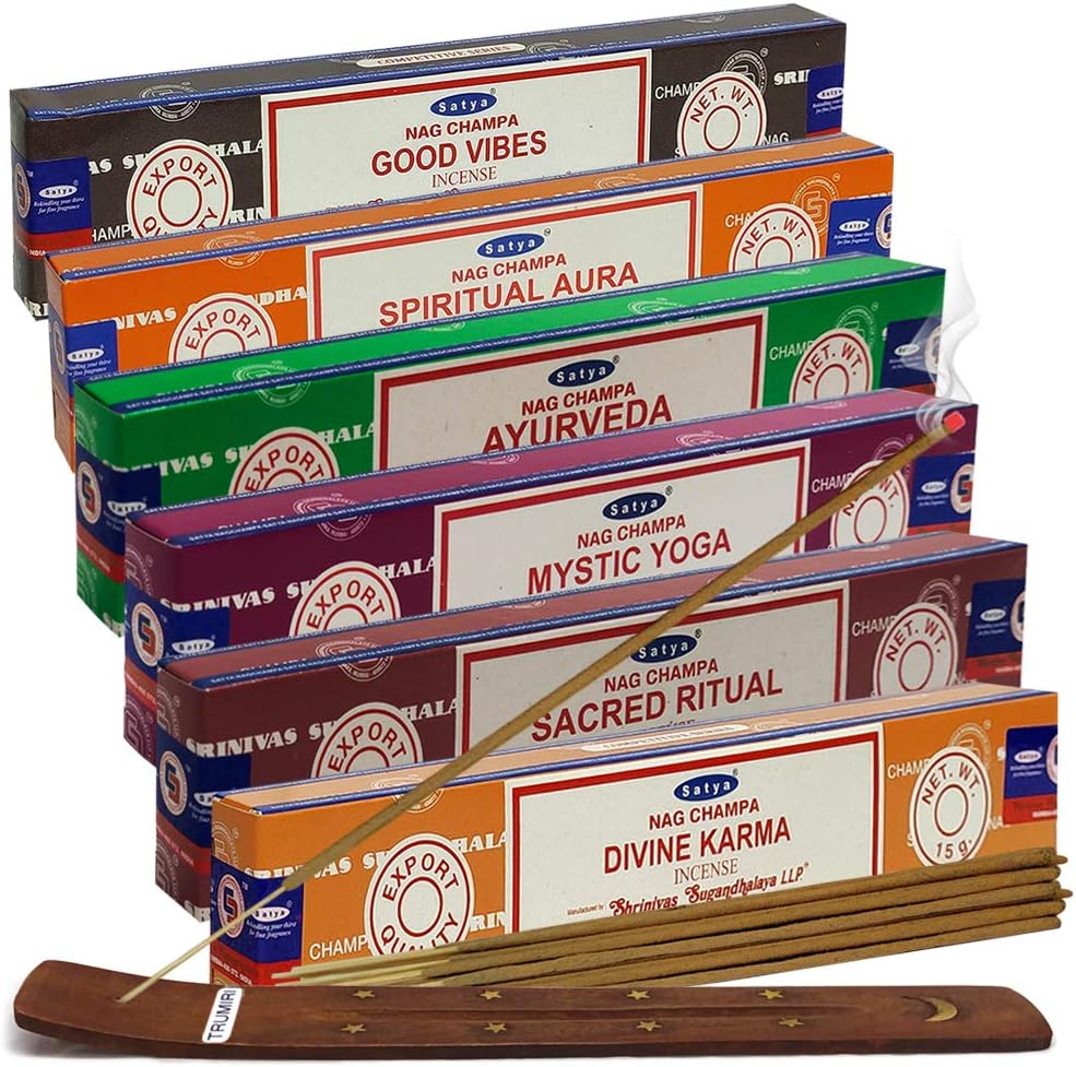 Incense Sticks Variety Pack of 12 Total 180 Sticks