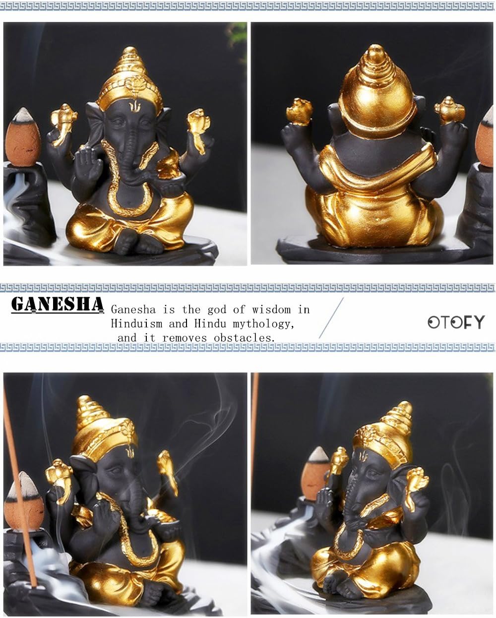 Handmade Ceramic Incense Holder (Ganesha)