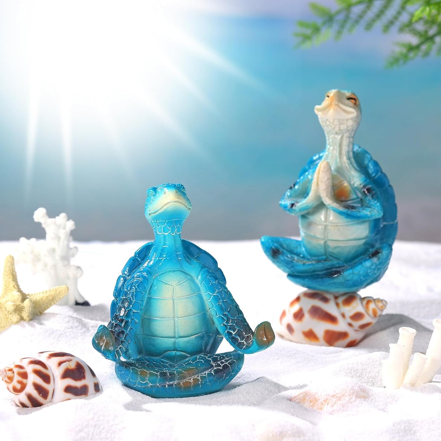 4 Pcs Sea Turtle Meditation Yoga Decor