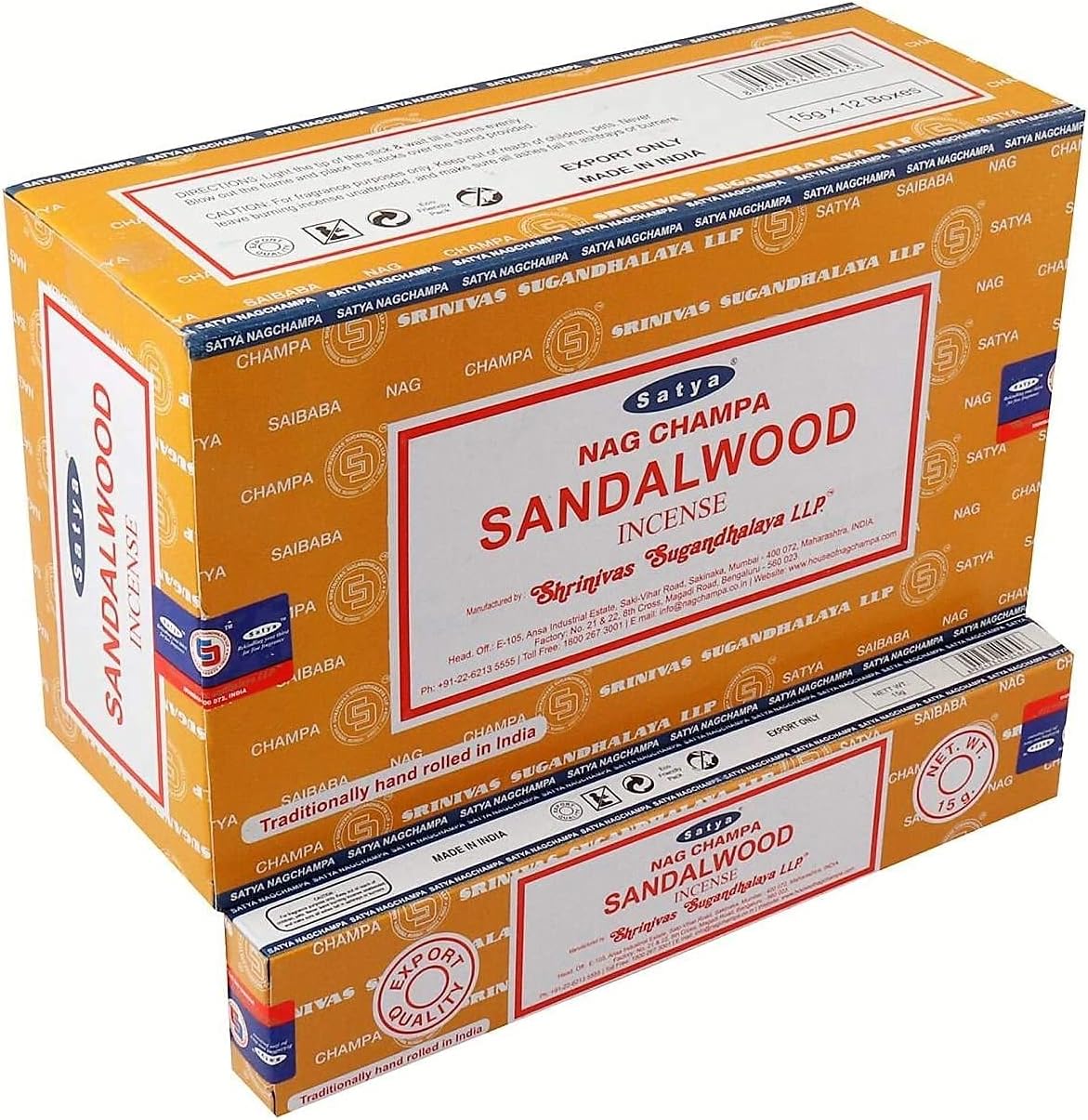 Sandalwood Incense Sticks - Box 12 Pack