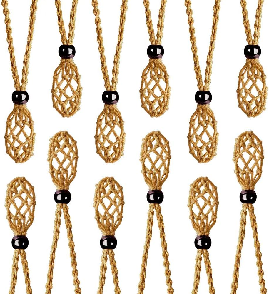 12 PCS Crystal Cage Necklace Holder Necklace