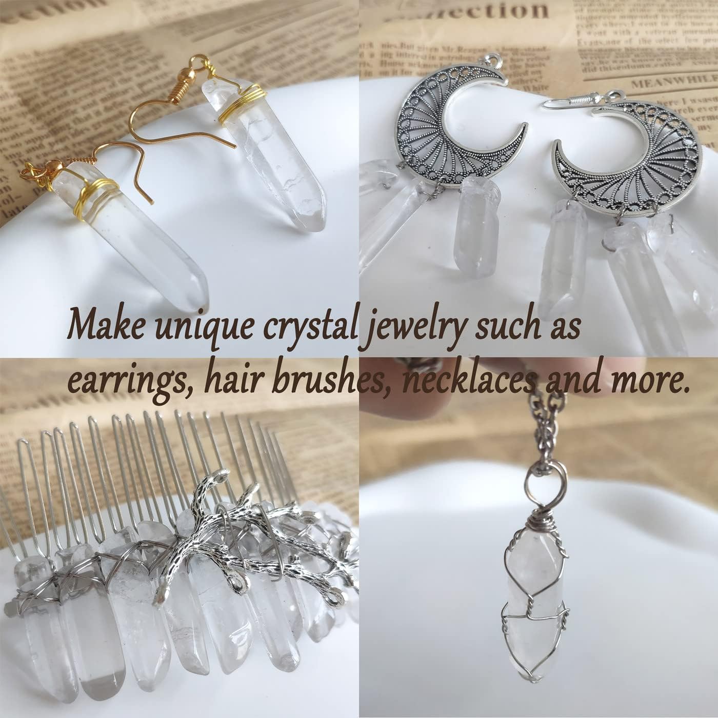 Clear Quartz Crystals Points Bulk Healing Crystal Stones