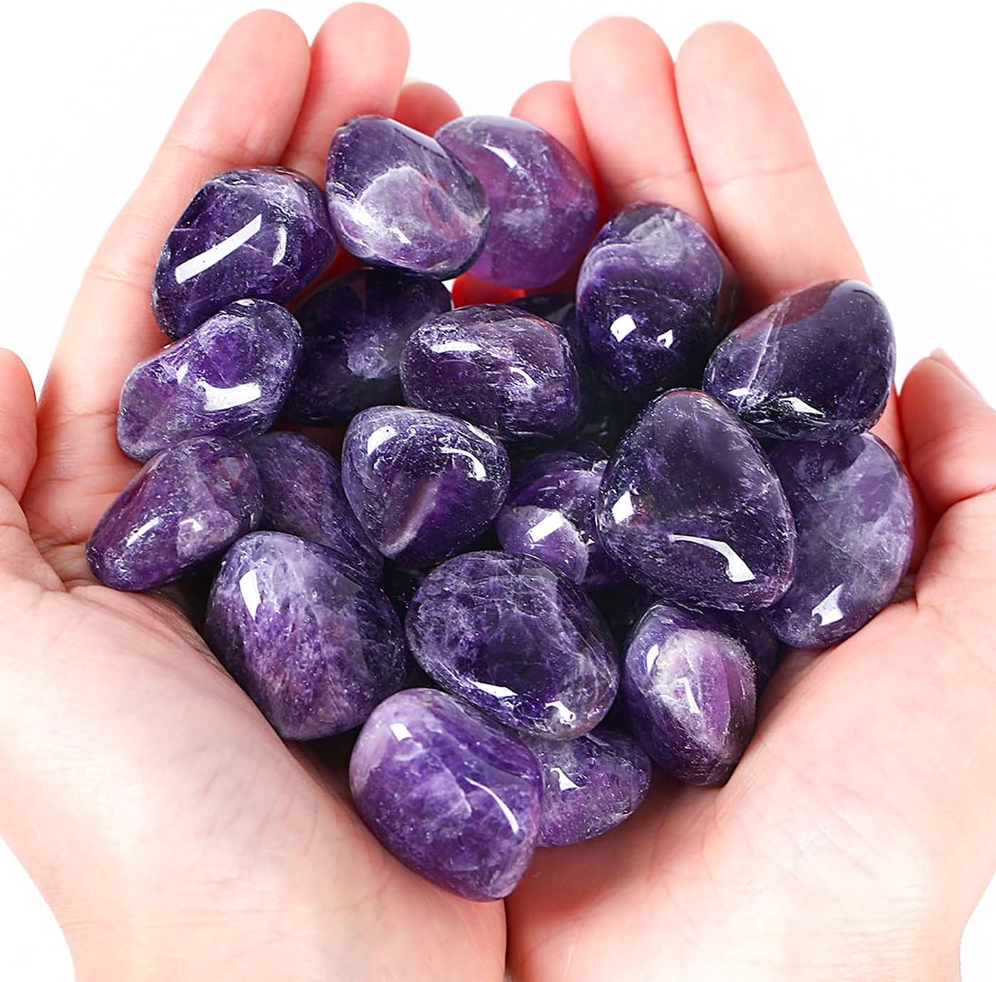 Amethyst Healing Crystals Stones Set Natural