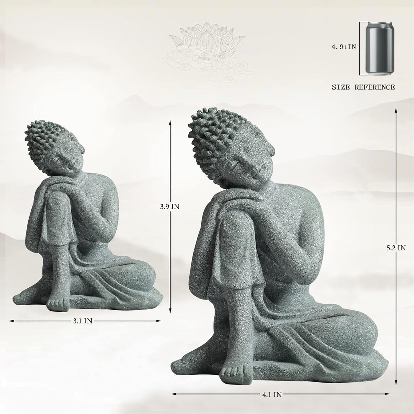 Buddha Stone Statue: Handmade